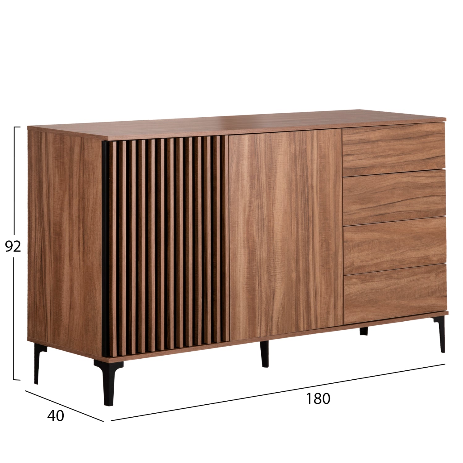 LIVING ROOM SET 4PCS HARRY HM21091 BUFFET-COFFEE TABLE-TV STAND-DISPLAY CABINET