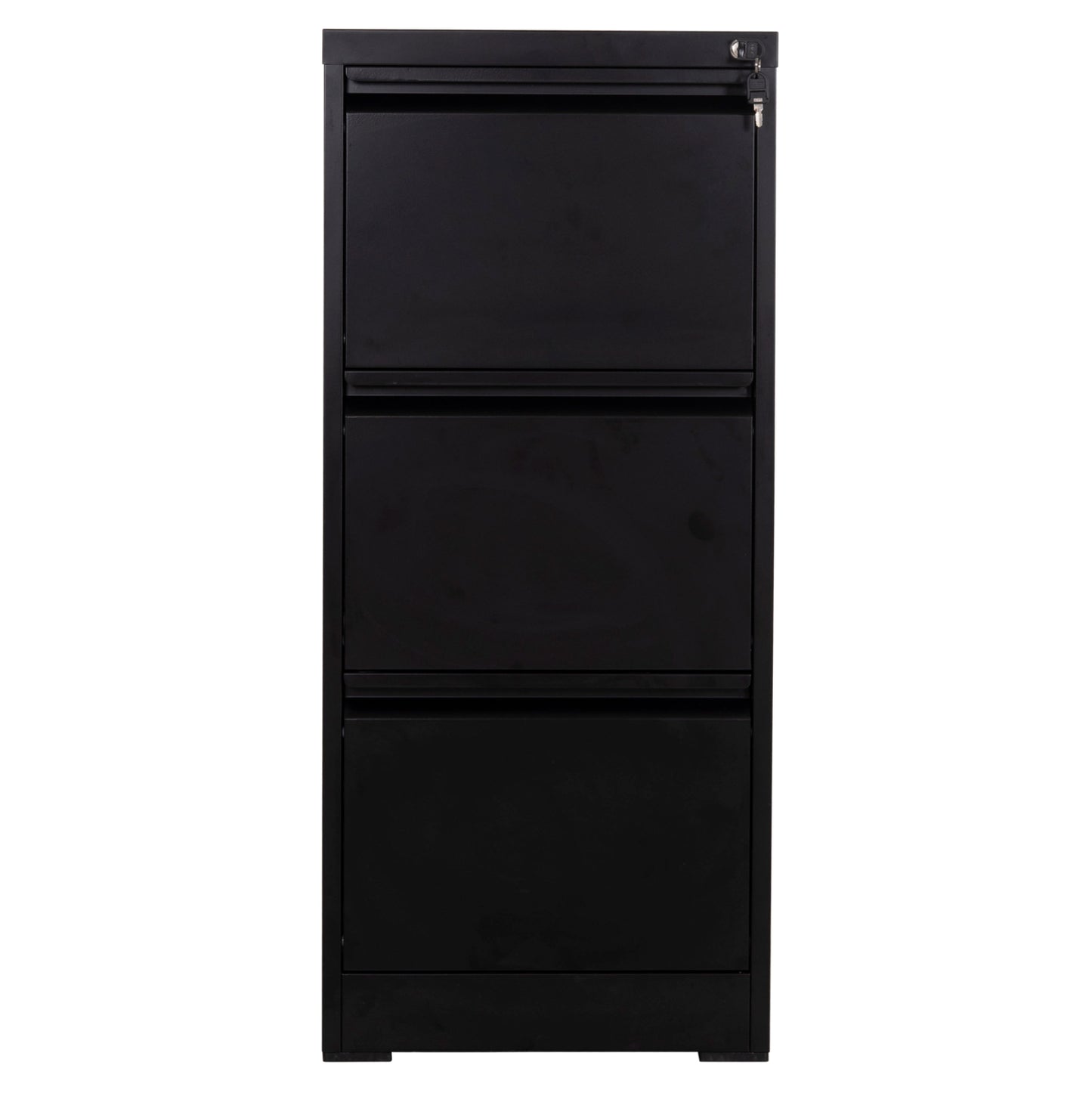 OFFICE FILING CABINET (3) SIDER HM6636.01 BLACK METAL 45.5x62x103.5Hcm.