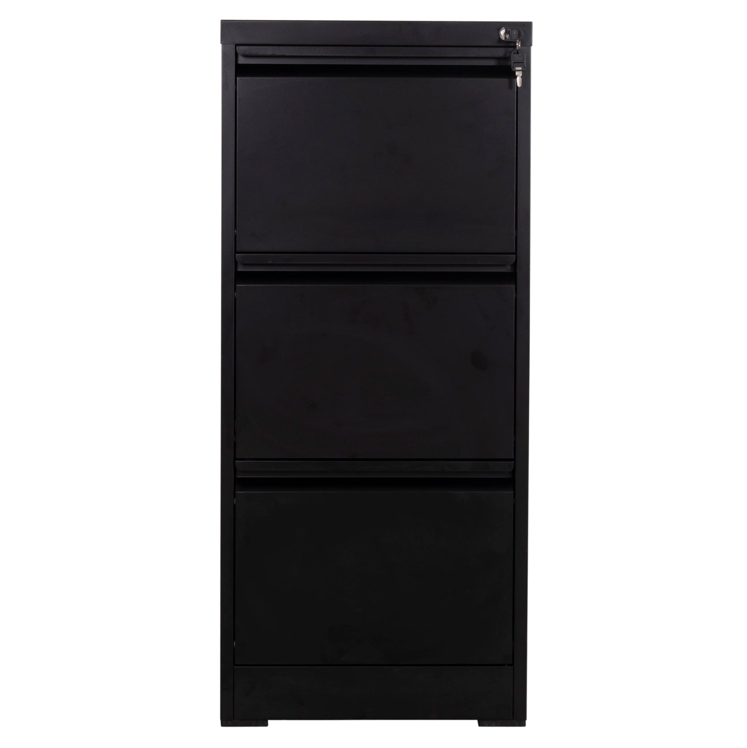 OFFICE FILING CABINET (3) SIDER HM6636.01 BLACK METAL 45.5x62x103.5Hcm.