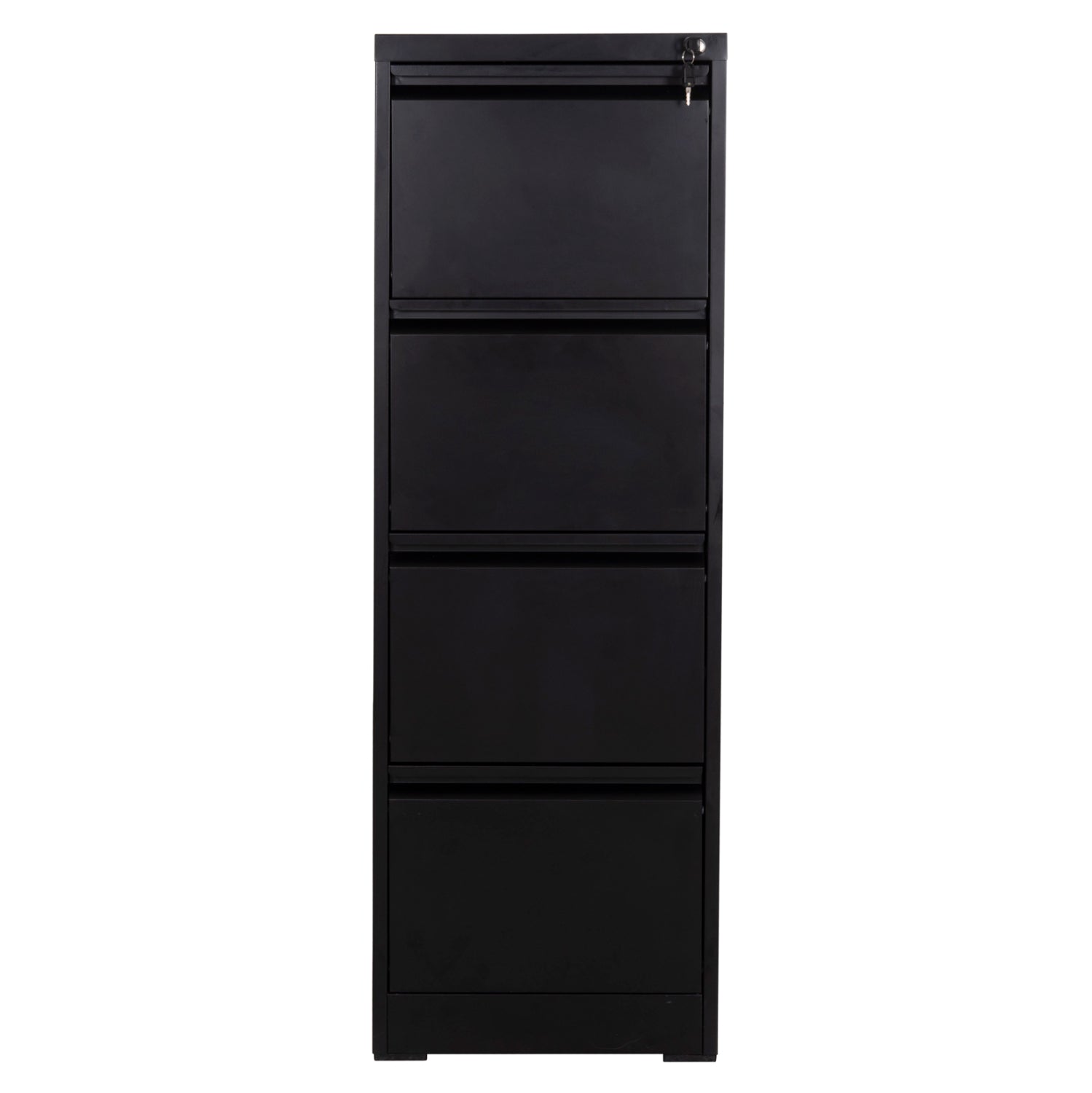 OFFICE FILING CABINET (4) SIDER HM6637.01 BLACK METAL 45.5x62x134Hcm.