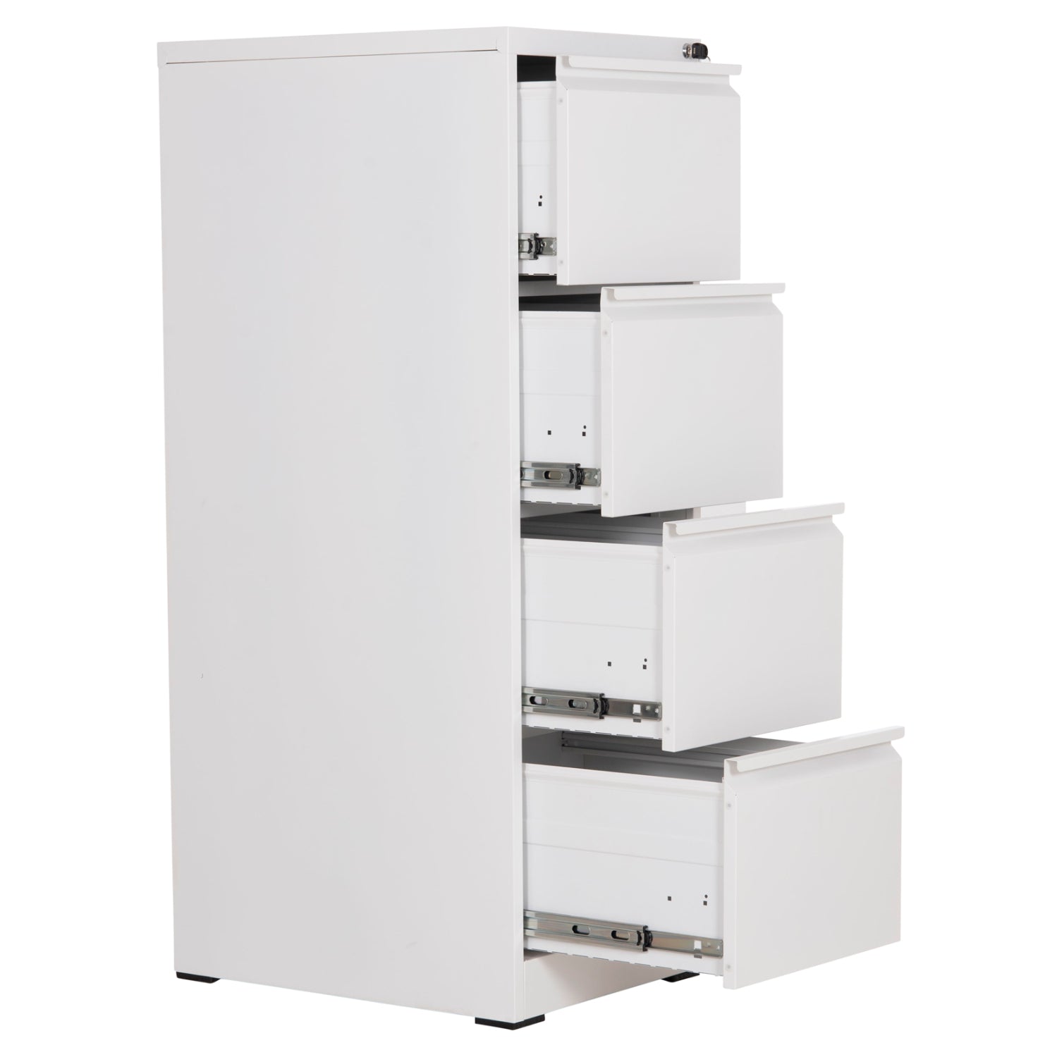 OFFICE FILING CABINET (4) SIDER HM6637.02 WHITE METAL 45.5x62x134Hcm.