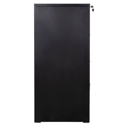 OFFICE FILING CABINET (4) SIDER HM6637.01 BLACK METAL 45.5x62x134Hcm.