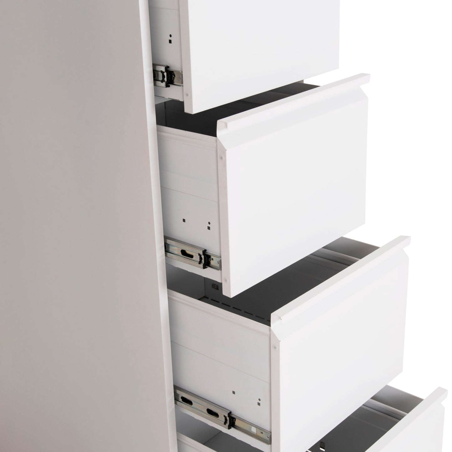 OFFICE FILING CABINET (4) SIDER HM6637.02 WHITE METAL 45.5x62x134Hcm.
