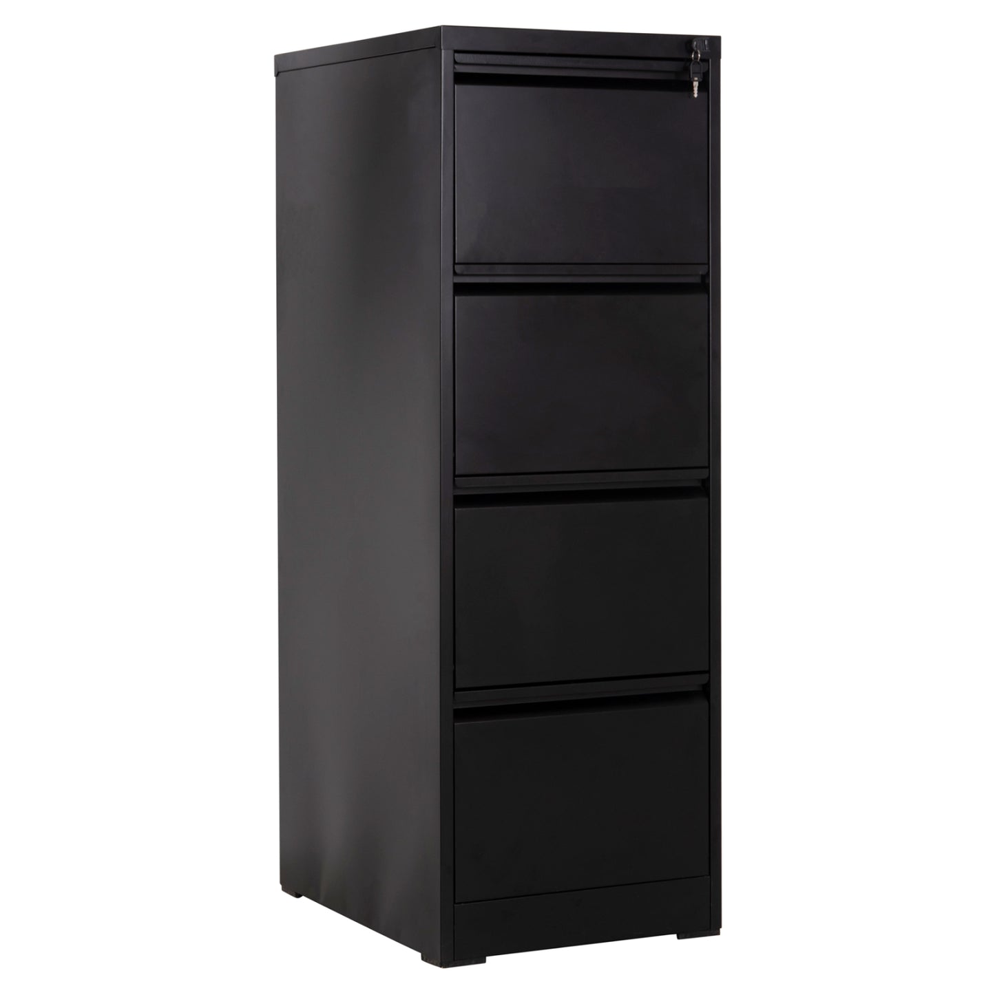 OFFICE FILING CABINET (4) SIDER HM6637.01 BLACK METAL 45.5x62x134Hcm.