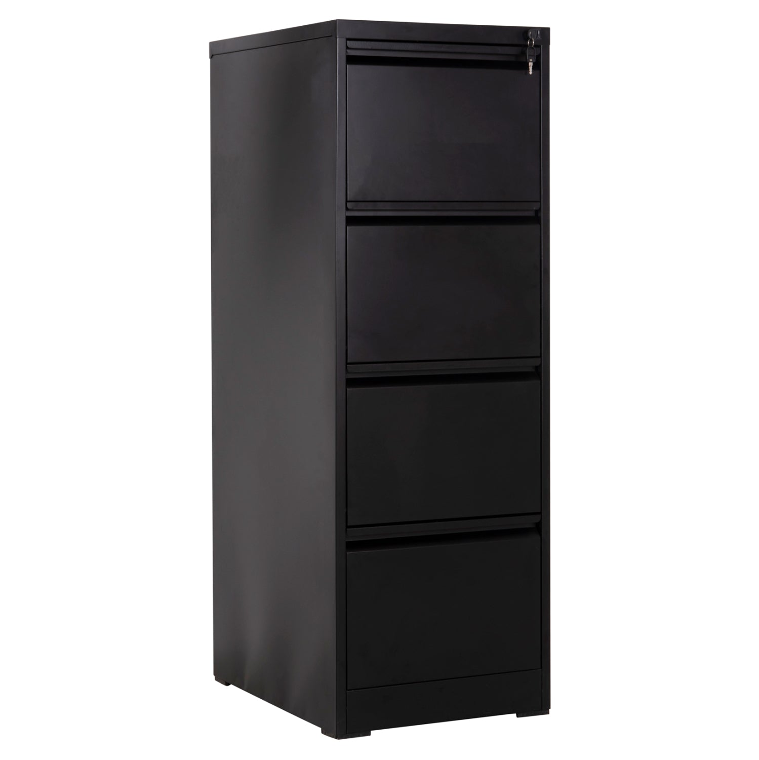 OFFICE FILING CABINET (4) SIDER HM6637.01 BLACK METAL 45.5x62x134Hcm.