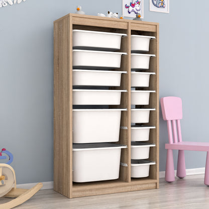 CHEST OF DRAWERS SANI HM18202.03 MELAMINE IN SONAMA-14 WHITE P.E. DRAWERS 69x29,6x112,2Hcm