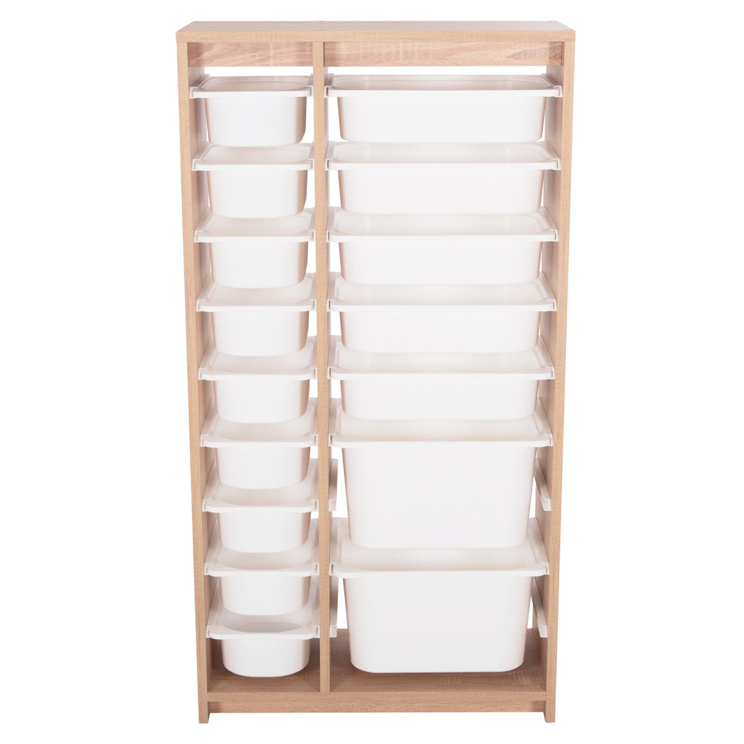 CHEST OF DRAWERS SANI HM18204.03 MELAMINE IN SONAMA-16 WHITE P.E. DRAWERS 69x30x131,5Hcm