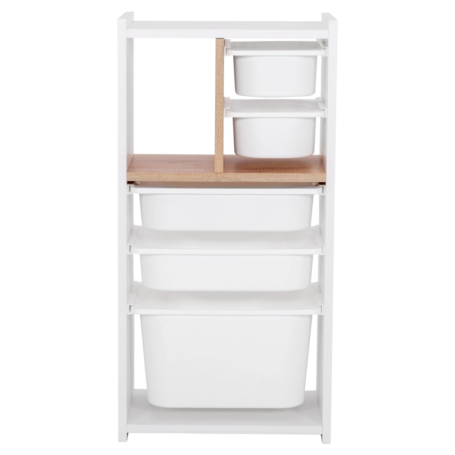 CHEST OF DRAWERS SANI HM18209.01 MELAMINE IN WHITE-SONOMA & WHITE P.E. DRAWERS 45.5x30x90Hcm.