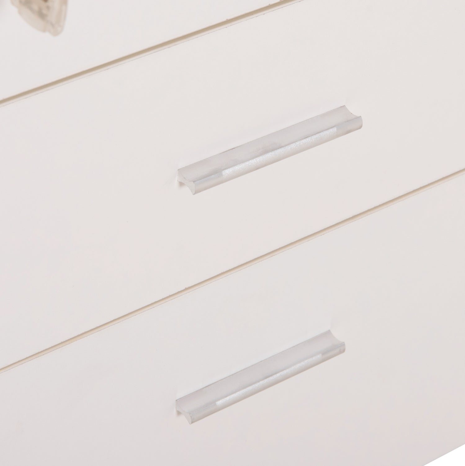OFFICE DRAWERS WITH KEY LOCK VANCE HM2159 WHITE MELAMINE--WHEELS 39x40x60Hcm.