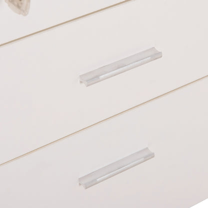 OFFICE DRAWERS WITH KEY LOCK VANCE HM2159 WHITE MELAMINE--WHEELS 39x40x60Hcm.