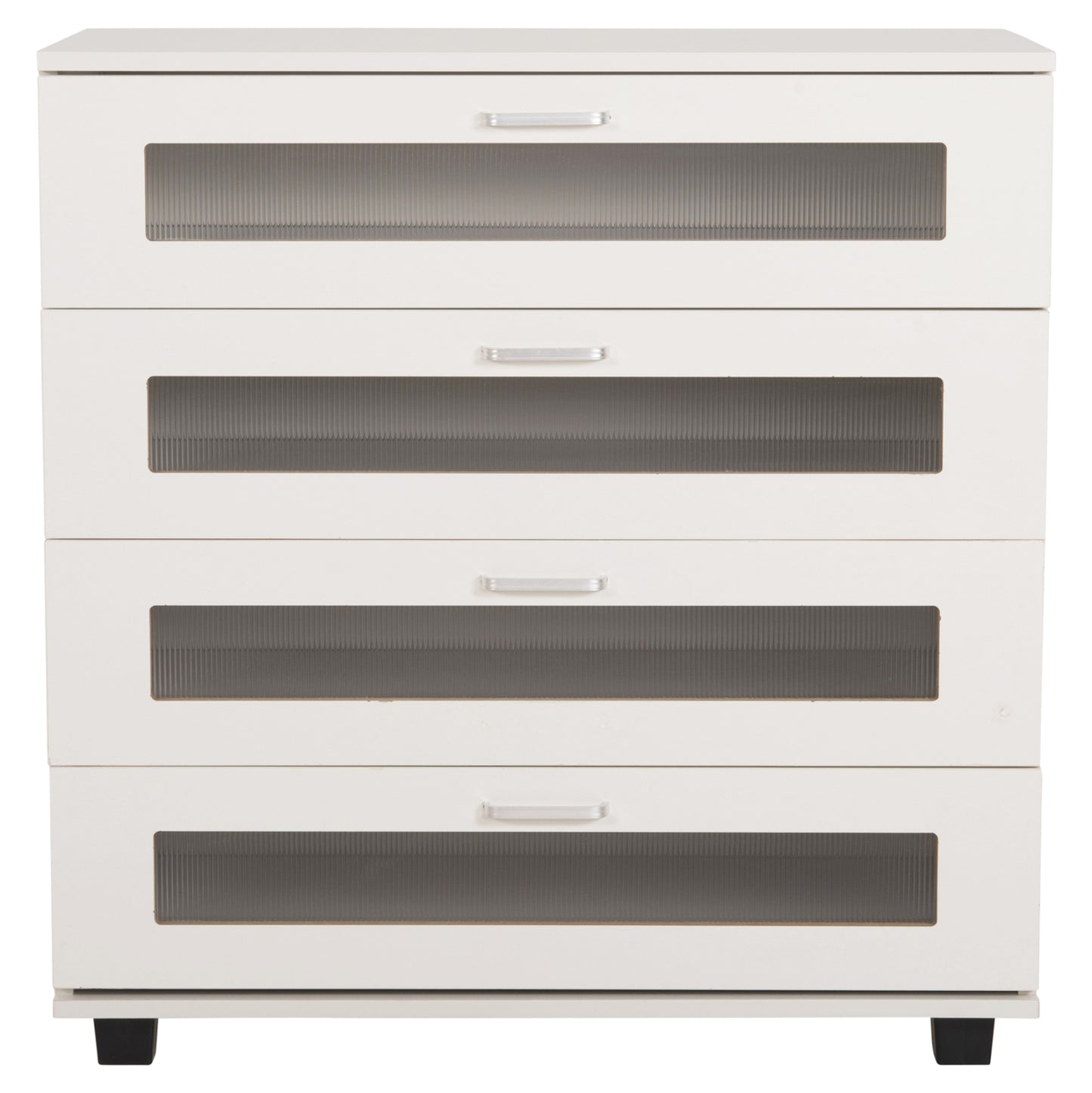 CHEST OF DRAWERS THORGAN HM9880.03 MELAMINE IN WHITE-4 DRAWERS 80Χ40Χ83Hcm.