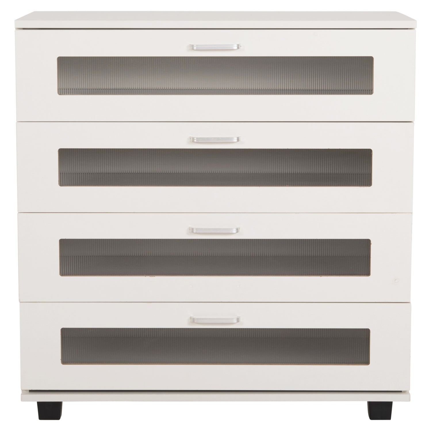 CHEST OF DRAWERS THORGAN HM9880.03 MELAMINE IN WHITE-4 DRAWERS 80Χ40Χ83Hcm.