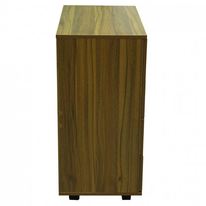 HM8996.02 4-drawer cabinet THORG, walnut, melamine, 80x40x83H