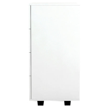 HM8996.03 4-drawer cabinet THORG, white, melamine, 80x40x83H
