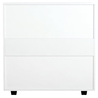 HM8996.03 4-drawer cabinet THORG, white, melamine, 80x40x83H