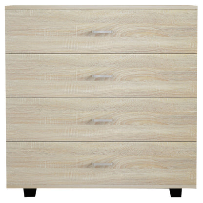 HM8996.01 4-drawer cabinet THORG, sonoma, melamine, 80x40x83H
