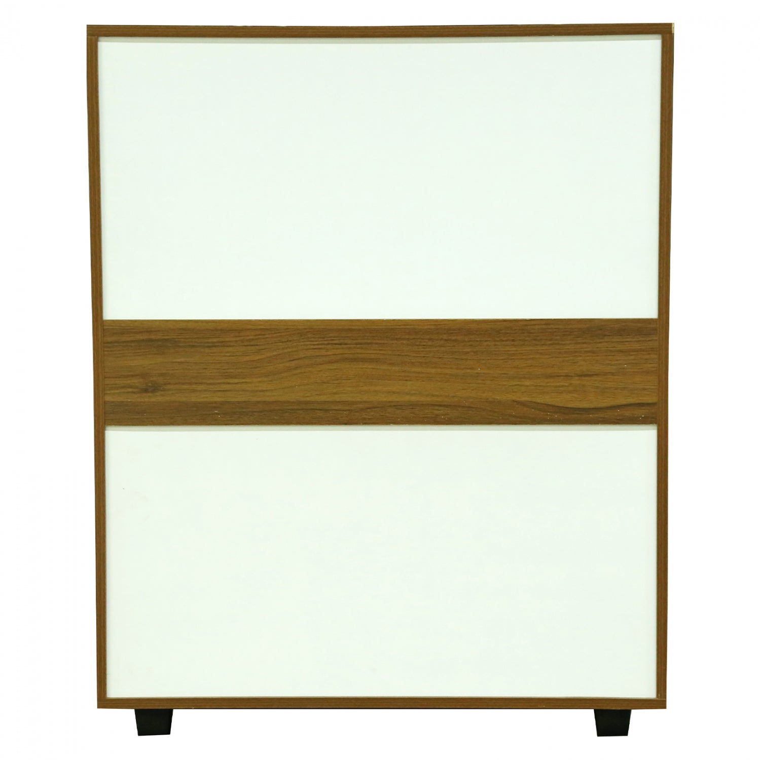 MELAMINE DRESSER THORG HM8995.02 WITH 5 WALNUT-COLORED DRAWERS 80Χ40Χ100H cm.