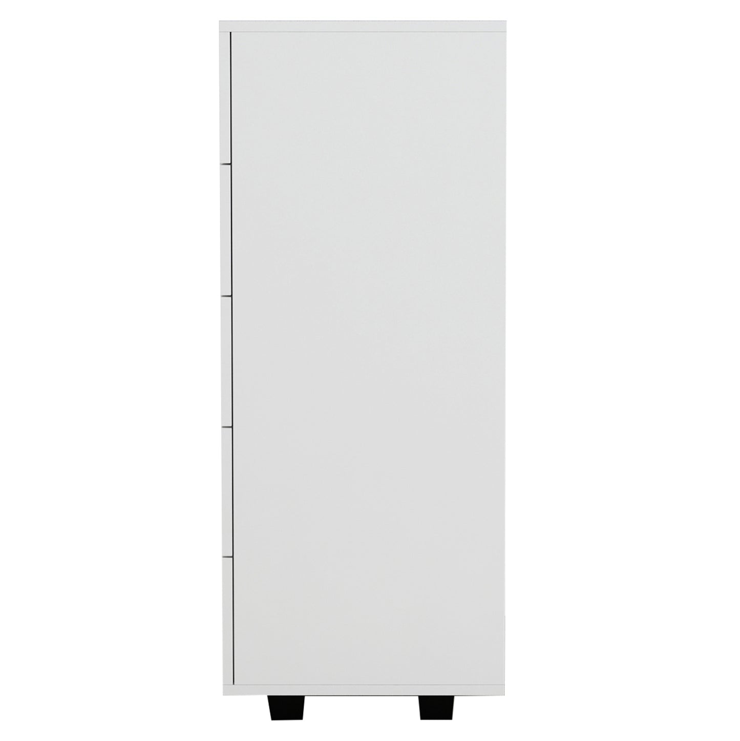 MELAMINE DRESSER THORG HM8995.03 WITH 5 WHITE DRAWERS 80Χ40Χ100Hcm.