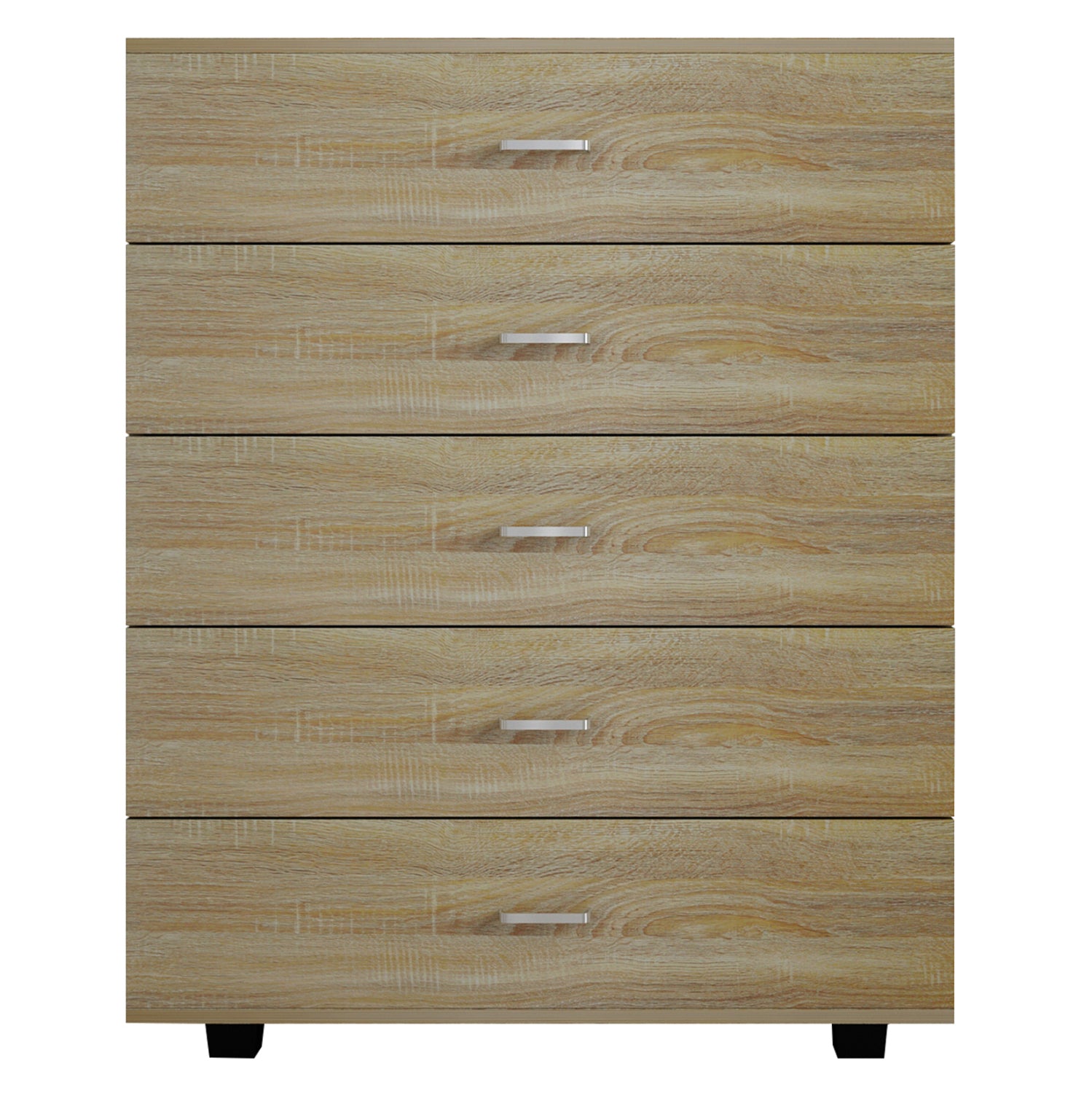 MELAMINE DRESSER THORG HM8995.01 WITH 5 DRAWERS IN SONAMA 80Χ40Χ100H cm.
