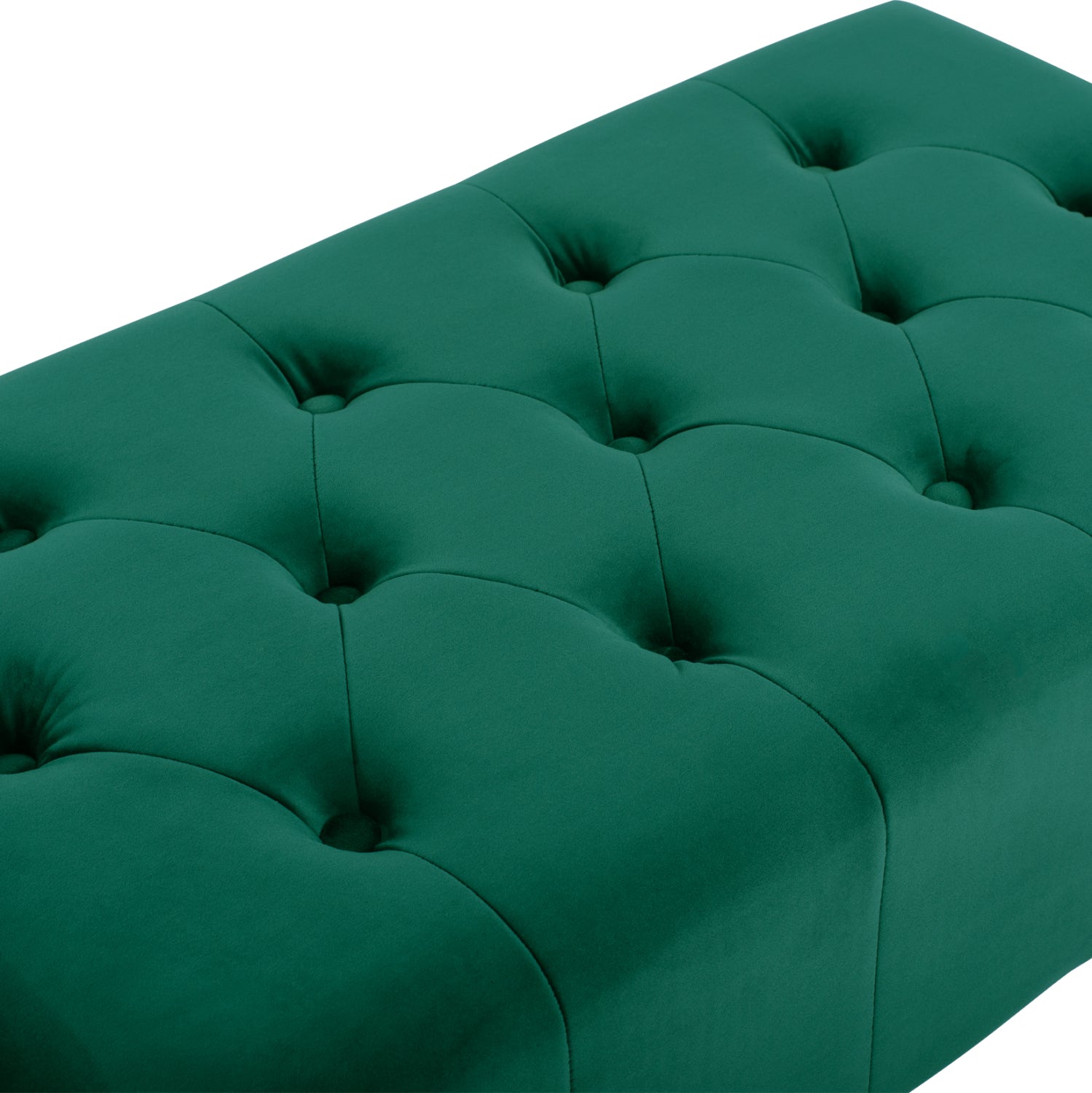 PIANO STOOL T.CHESTERFIELD EMMA HM226.03 CYPRESS GREEN VELVET-BLACK LEGS 80x45x40Hcm.