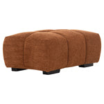 FOOT STOOL COVEN HM3342.02 BRICK RED FABRIC 100x65x37Hcm.