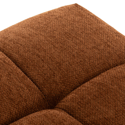 FOOT STOOL COVEN HM3342.02 BRICK RED FABRIC 100x65x37Hcm.
