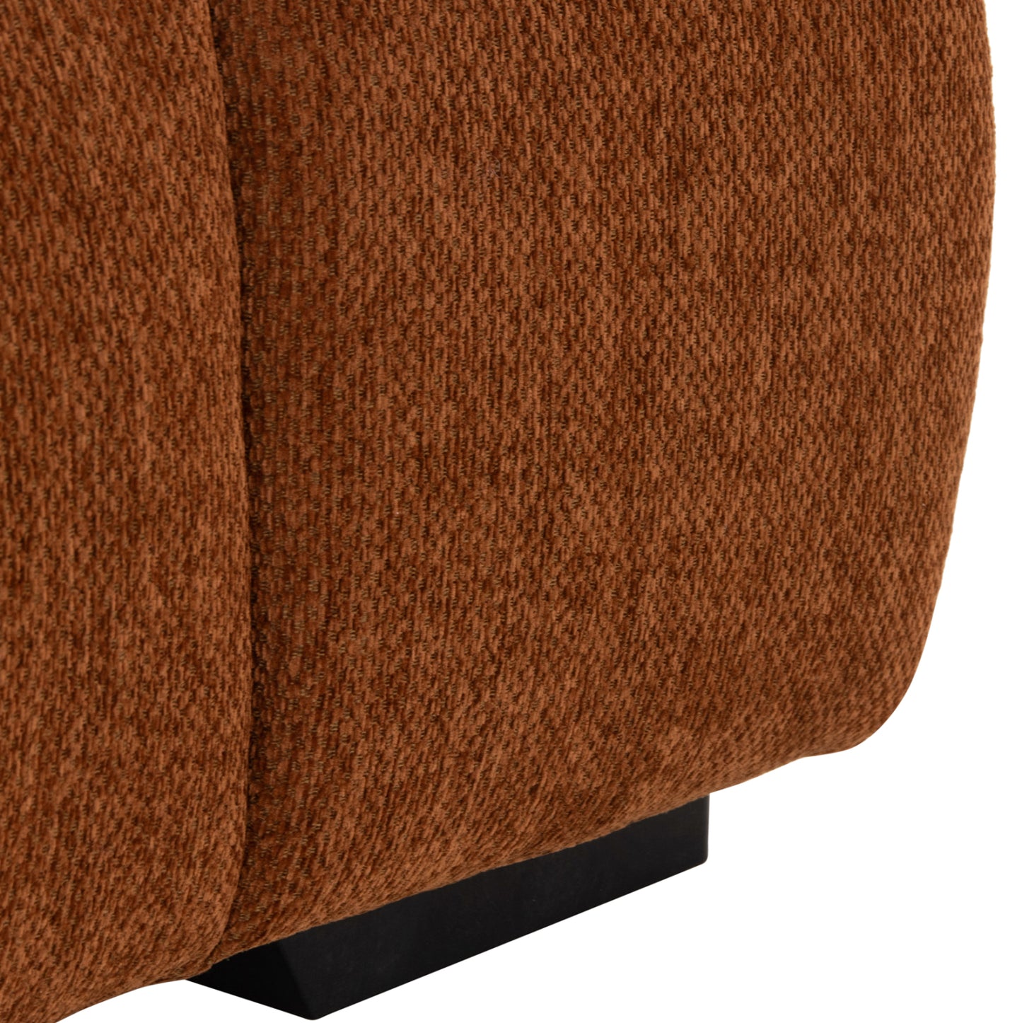 FOOT STOOL COVEN HM3342.02 BRICK RED FABRIC 100x65x37Hcm.