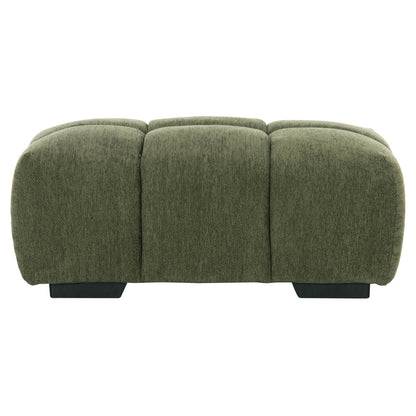 FOOT STOOL COVEN HM3342.04 GREEN FABRIC 100x65x37Hcm.