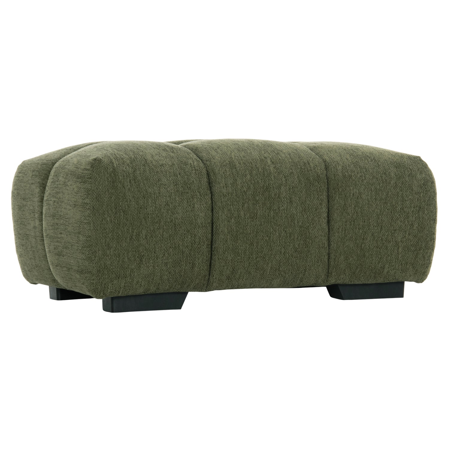 FOOT STOOL COVEN HM3342.04 GREEN FABRIC 100x65x37Hcm.