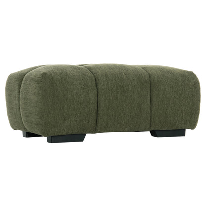 FOOT STOOL COVEN HM3342.04 GREEN FABRIC 100x65x37Hcm.