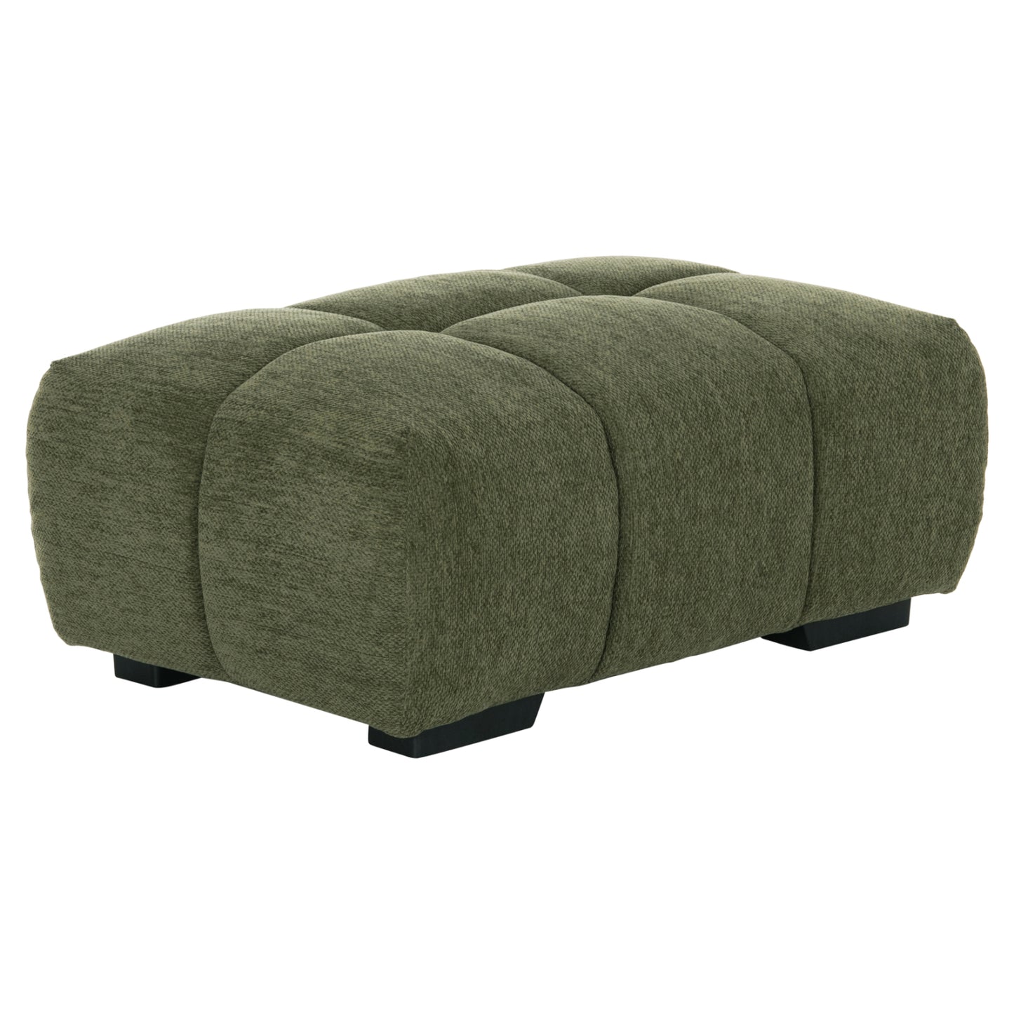FOOT STOOL COVEN HM3342.04 GREEN FABRIC 100x65x37Hcm.