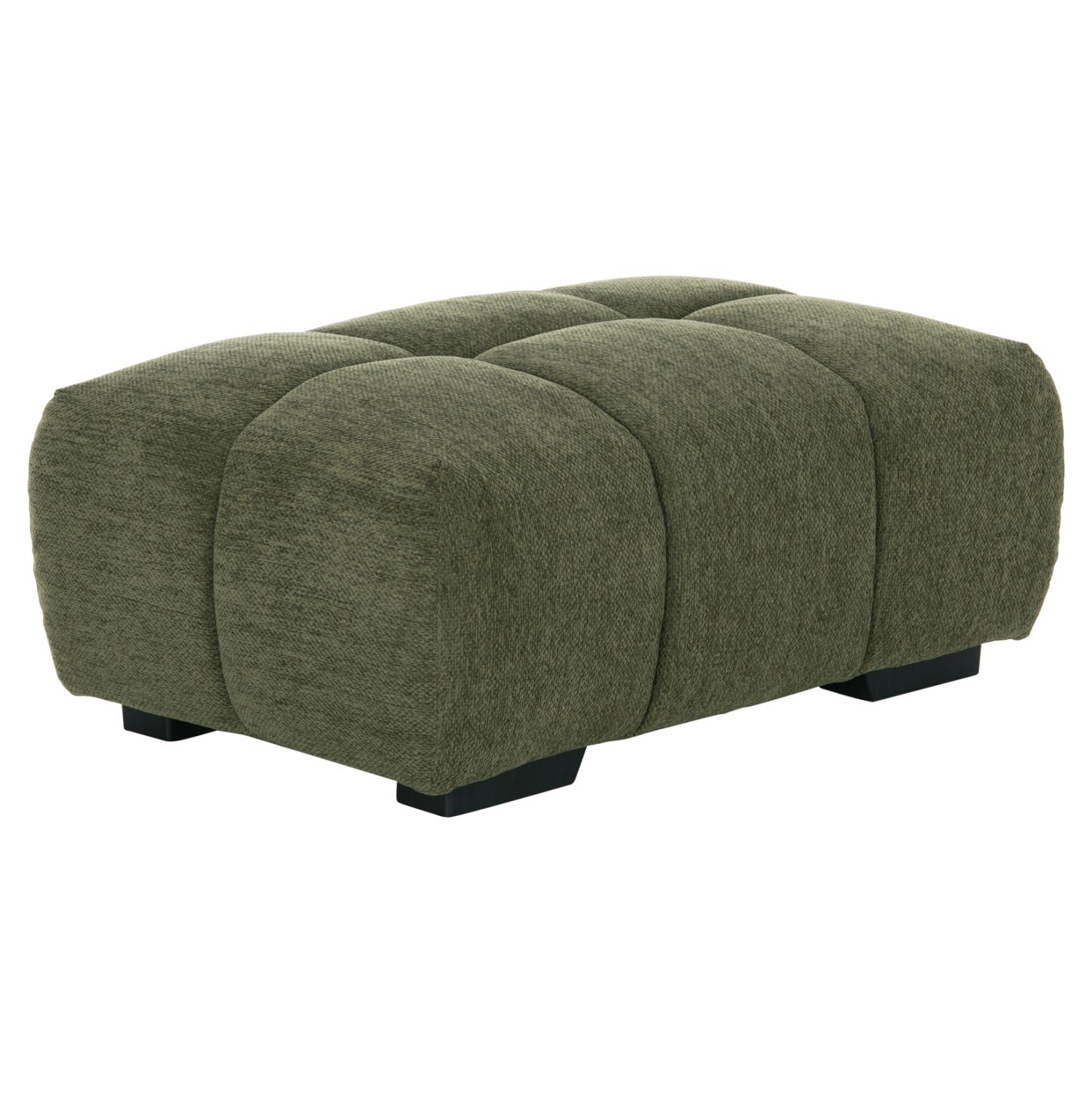 FOOT STOOL COVEN HM3342.04 GREEN FABRIC 100x65x37Hcm.