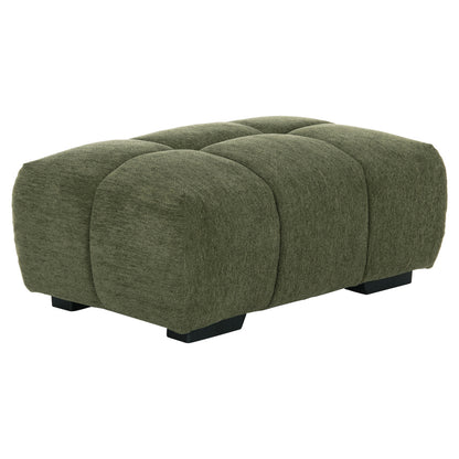 FOOT STOOL COVEN HM3342.04 GREEN FABRIC 100x65x37Hcm.