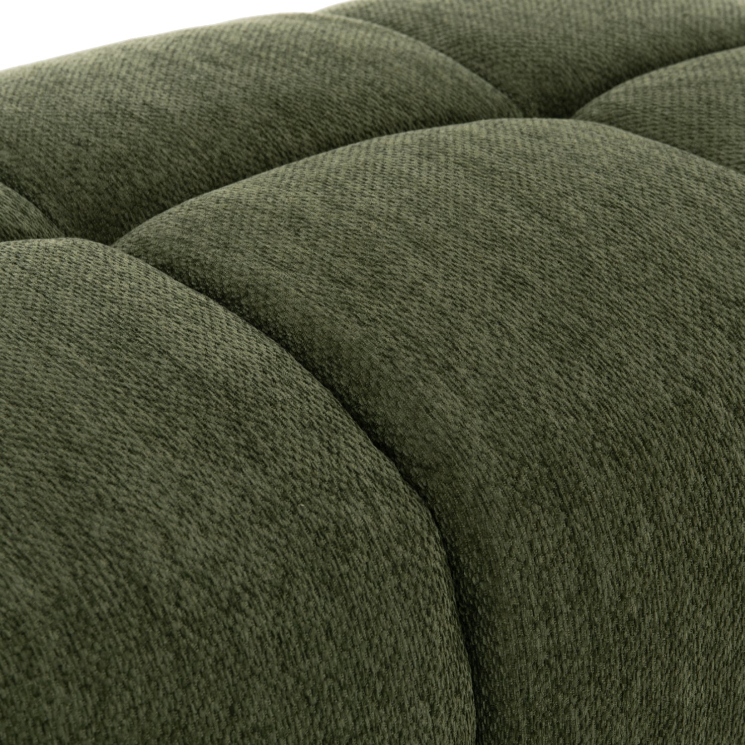 FOOT STOOL COVEN HM3342.04 GREEN FABRIC 100x65x37Hcm.