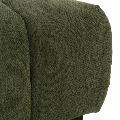 FOOT STOOL COVEN HM3342.04 GREEN FABRIC 100x65x37Hcm.