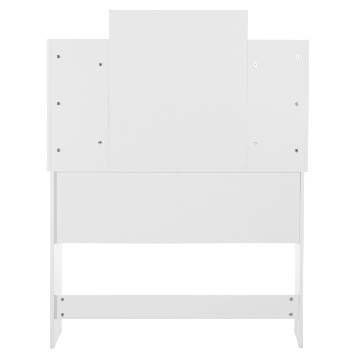 DRESSING TABLE WITH LED LIGHTS-SHELVES-DRAWERS LAURYN HM2502.03 WHITE COLOR 108x40x140Hcm.