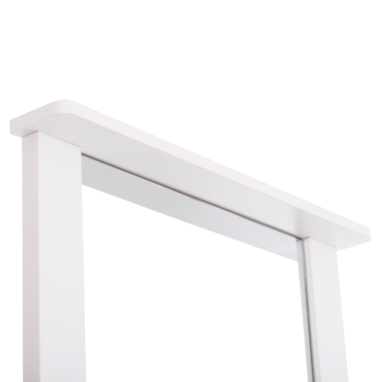 DRESSING TABLE WITH MIRROR & STOOL CRYSTEL HM9938.01 MELAMINE IN WHITE 74x39x155Hcm.