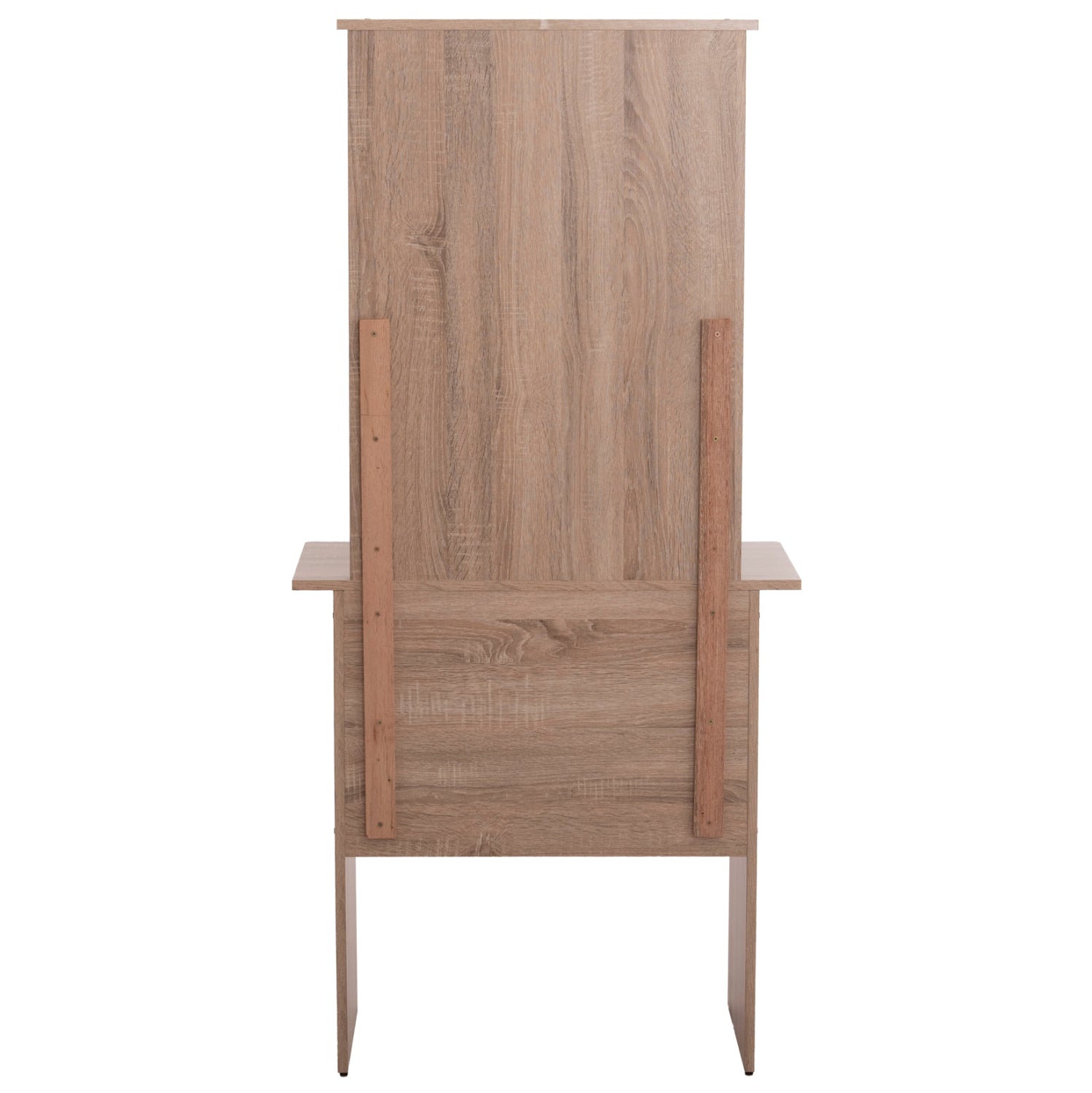 DRESSING TABLE WITH MIRROR & STOOL CRYSTEL HM9938.11 MELAMINE IN SONAMA OAK 74x39x155Hcm.