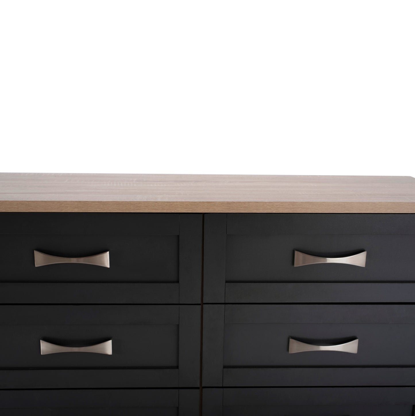 Bedroom dresser -Drawer HM317.04 with 6 drawers Sonama-Grey 120x40x76cm