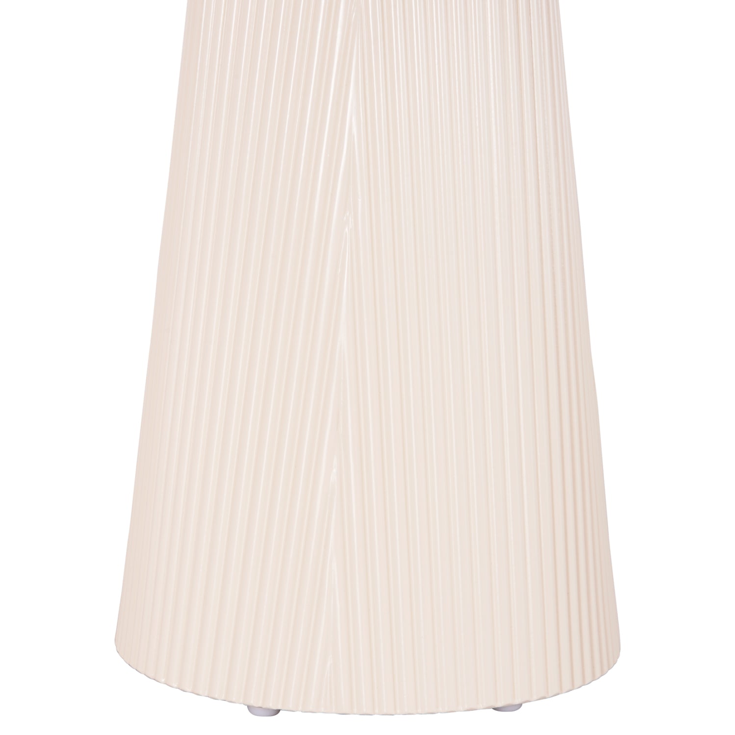 SIDE TABLE DENTON HM18023.02 MDF TOP IN NATURAL WOOD COLOR-WHITE BASE Φ45x51,5Hcm.