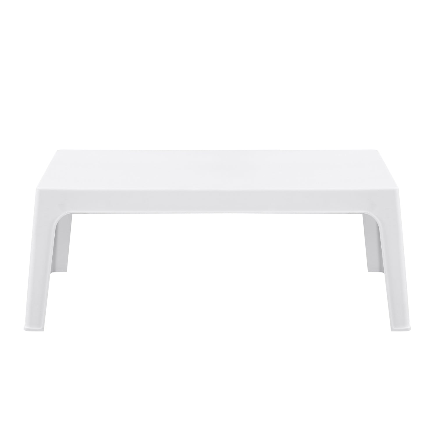 RECTANGULAR COFFEE TABLE SLEEK HM6367.01 POLYPROPYLENE IN WHITE 105x64x40Hcm.