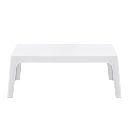 RECTANGULAR COFFEE TABLE SLEEK HM6367.01 POLYPROPYLENE IN WHITE 105x64x40Hcm.