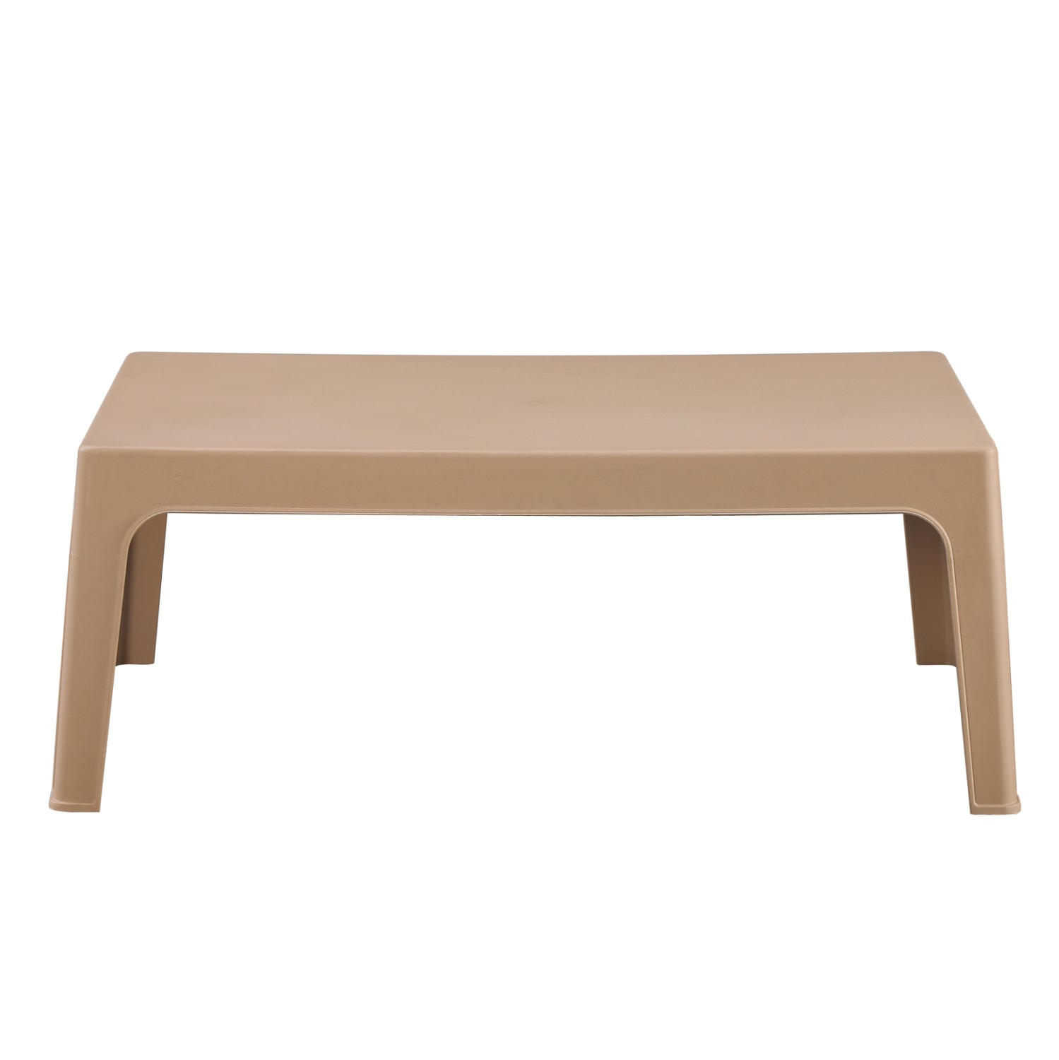 RECTANGULAR COFFEE TABLE SLEEK HM6367.03 POLYPROPYLENE IN CAPPUCCINO 105x64x40Hcm.
