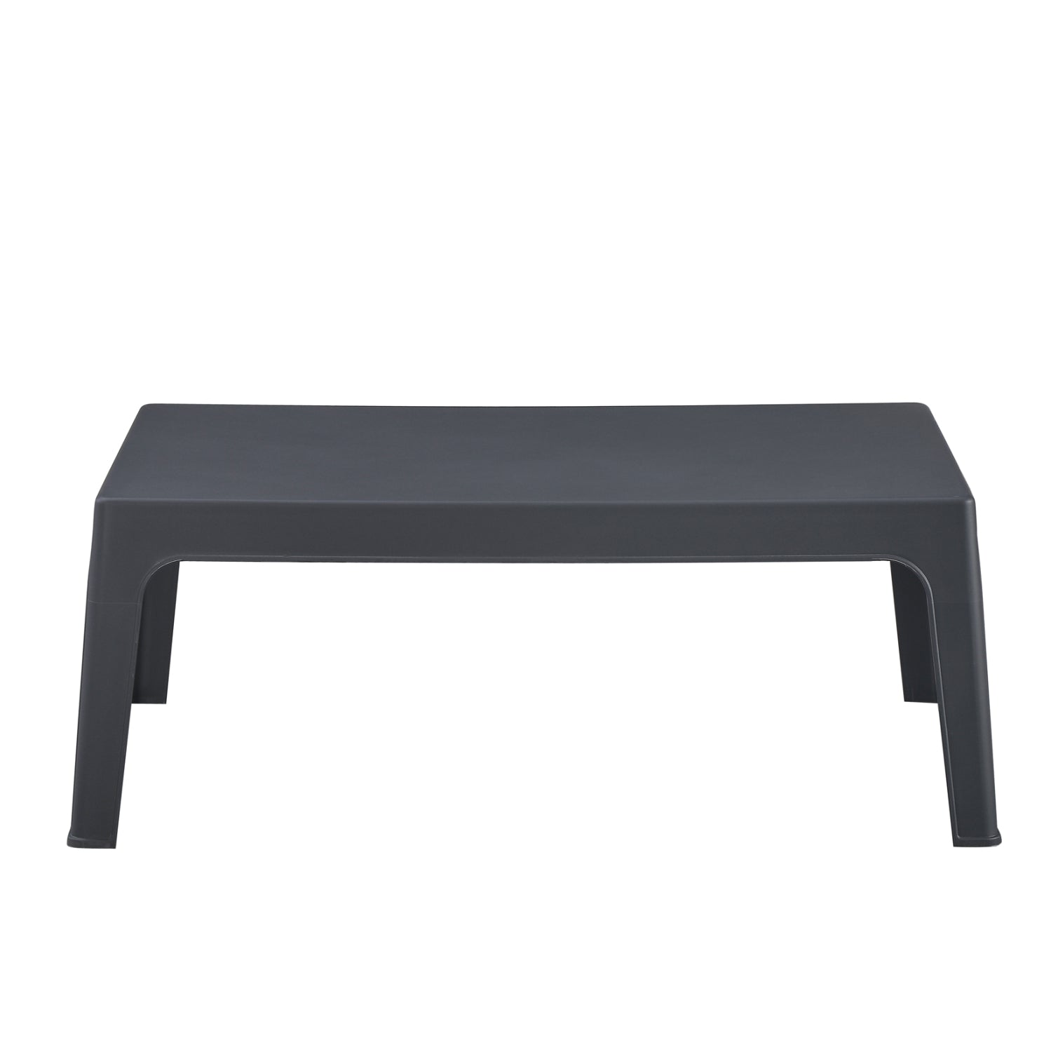 RECTANGULAR COFFEE TABLE SLEEK HM6367.10 POLYPROPYLENE IN DARK GREY 105x64x40Hcm.