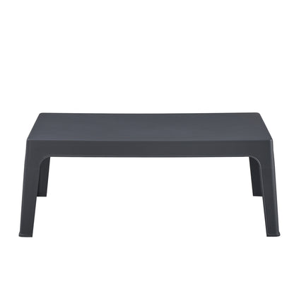 RECTANGULAR COFFEE TABLE SLEEK HM6367.10 POLYPROPYLENE IN DARK GREY 105x64x40Hcm.