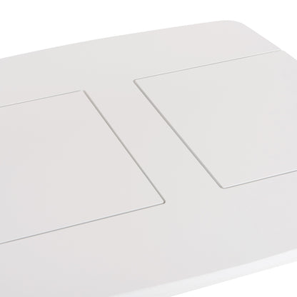 KIDS' TABLE WITH STORAGE SPACE RICKI HM18339.03 MDF & BIRCH WOOD IN WHITE 65x65x47Hcm.