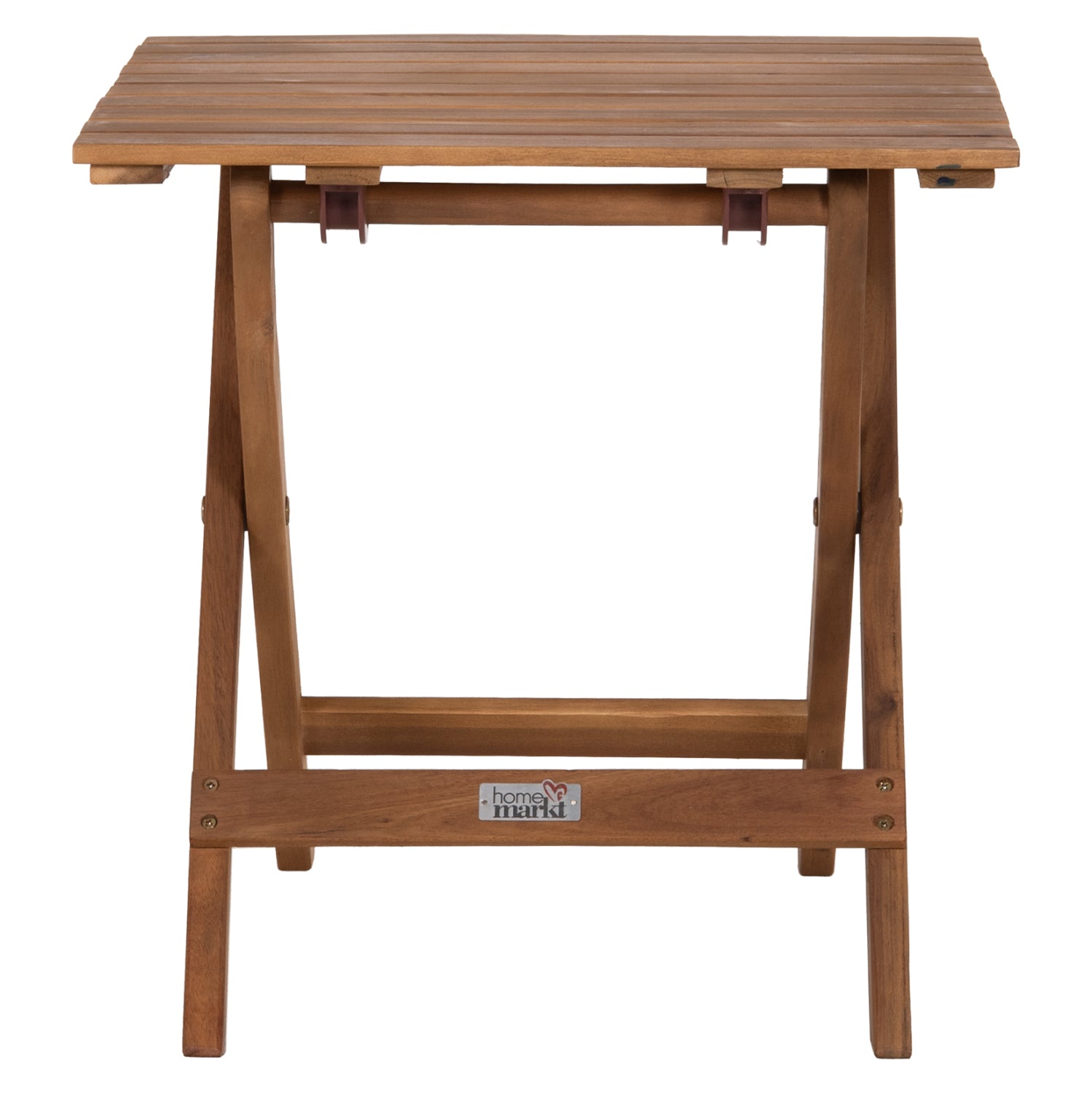 BEACH SIDE TABLE FOLDABLE ENDO HM6529 ACACIA WOOD--NATURAL COLOR 45x45x45Hcm.