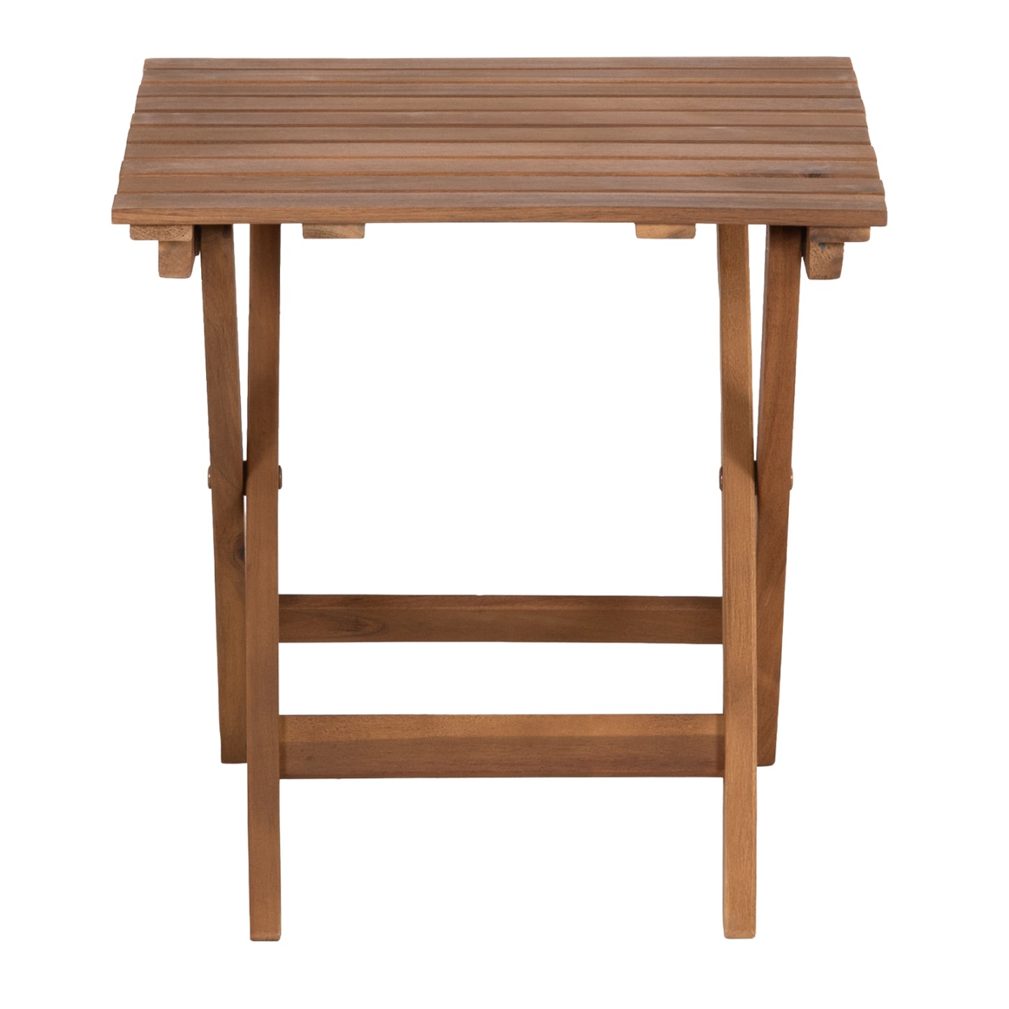 BEACH SIDE TABLE FOLDABLE ENDO HM6529 ACACIA WOOD--NATURAL COLOR 45x45x45Hcm.