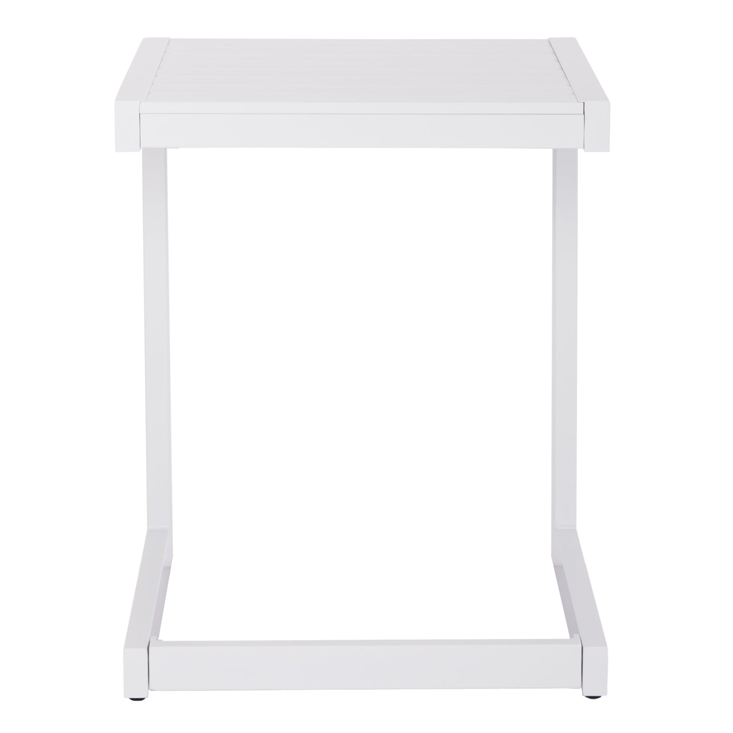 SUNLOUNGER SIDE TABLE BELLING HM6274.01 ALUMINUM IN WHITE 42x43x53Hcm.