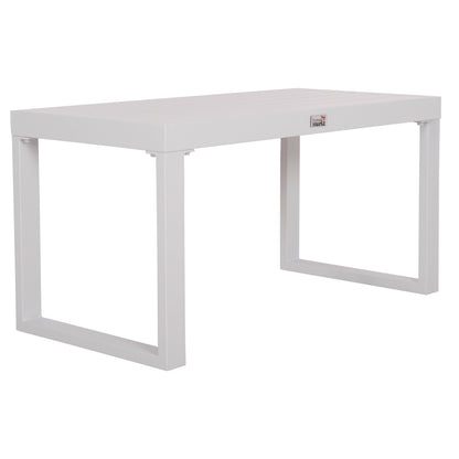 SUNLOUNGER SIDE TABLE SENTRY HM6275.01 ALUMINUM IN WHITE 87x43,5x45Hcm.